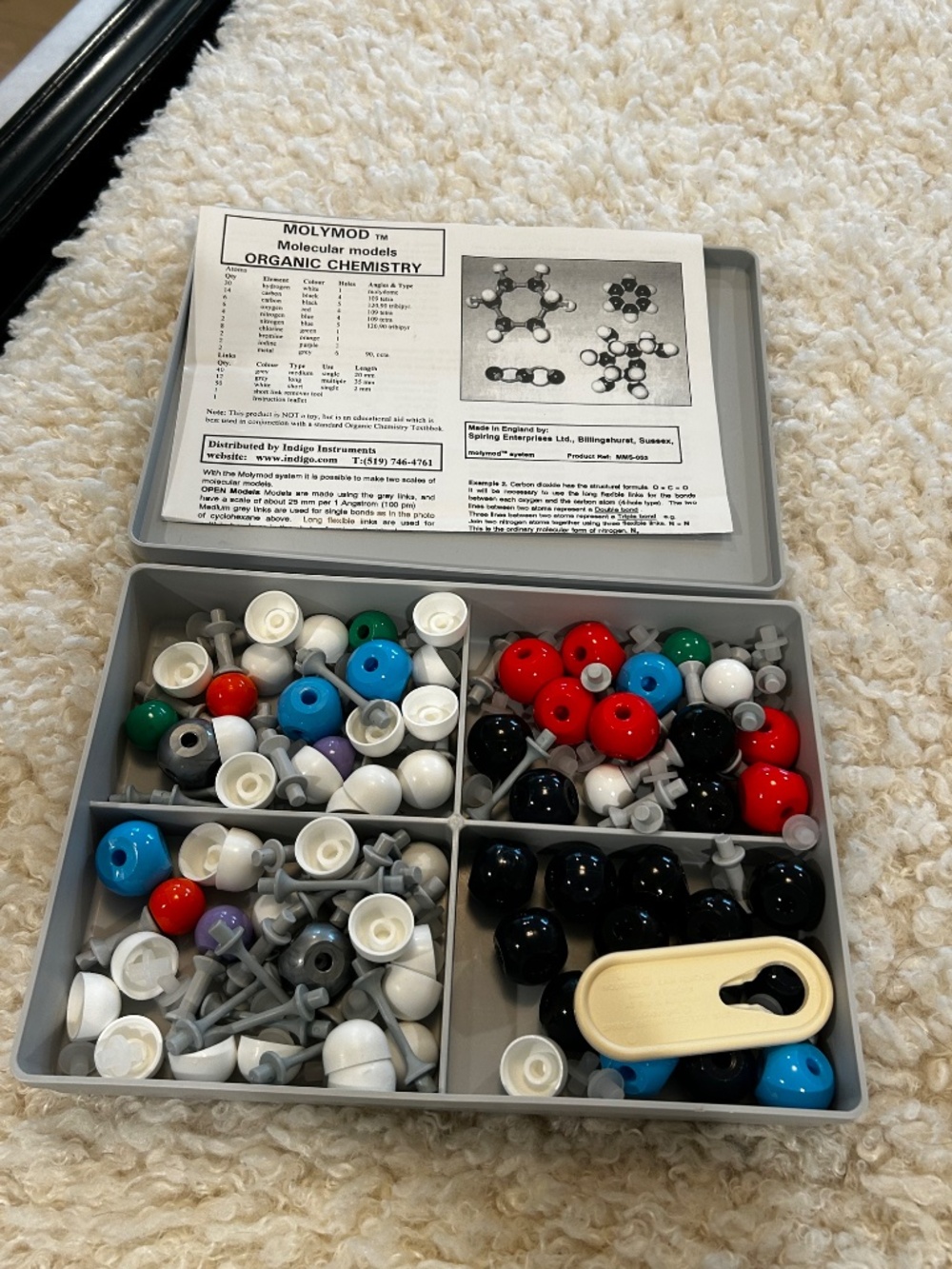 MOLECULAR MODEL SET ORGANIC STEREOCHEMISTRY MOLYMOD